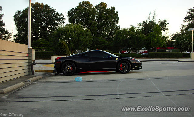 Ferrari 458 Italia spotted in Charlotte, North Carolina