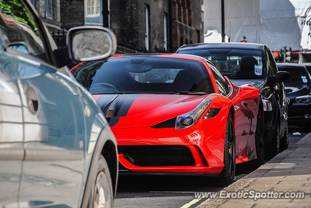 Ferrari 458 Italia spotted in London, United Kingdom