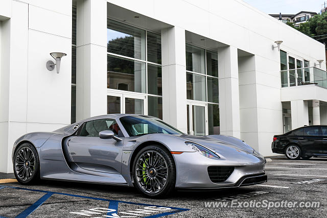 Porsche 918 Spyder spotted in Newport Beach, California