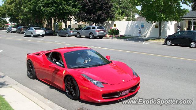 Ferrari 458 Italia spotted in NOTL, Canada