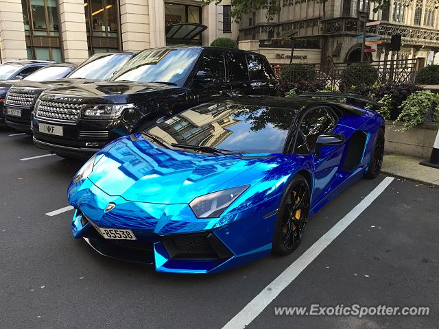 Lamborghini Aventador spotted in London, United Kingdom