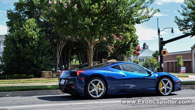 Ferrari 458 Italia spotted in Charlotte, North Carolina