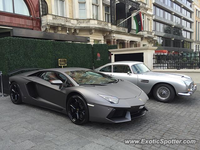 Lamborghini Aventador spotted in London, United Kingdom