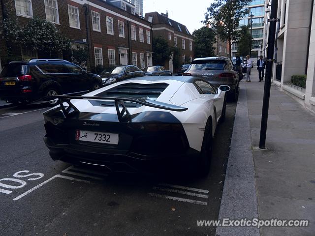 Lamborghini Aventador spotted in London, United Kingdom