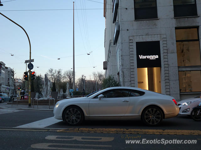 Bentley Continental spotted in Milan, Italy