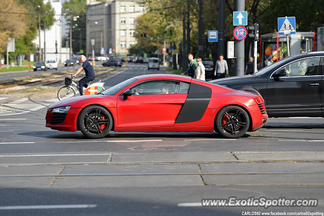 Audi R8 spotted in Warsaw, Poland