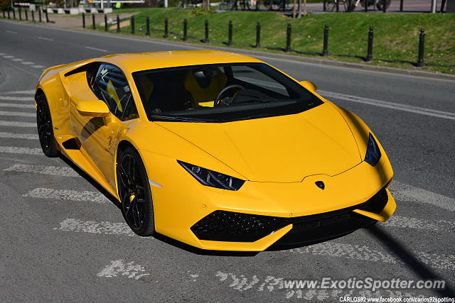 Lamborghini Huracan spotted in Warsaw, Poland