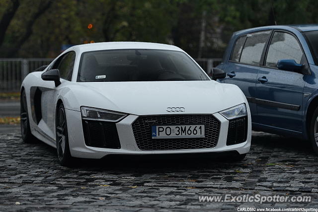 Audi R8 spotted in Warsaw, Poland