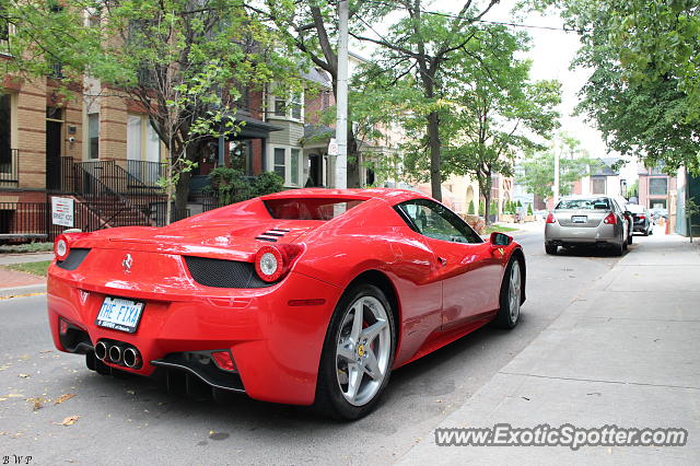 Ferrari 458 Italia spotted in Toronto, Canada