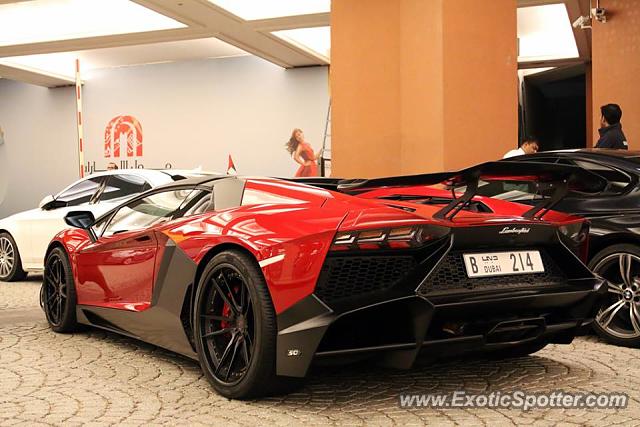 Lamborghini Aventador spotted in Dubai, United Arab Emirates