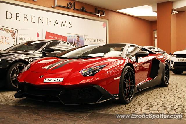 Lamborghini Aventador spotted in Dubai, United Arab Emirates