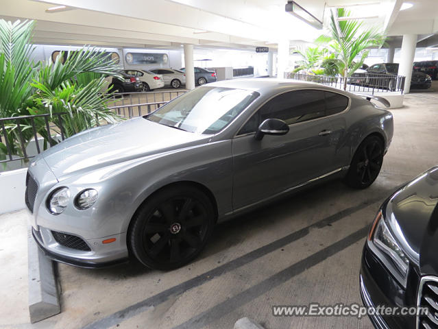 Bentley Continental spotted in Bal Harbour, Florida