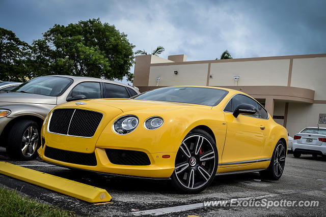 Bentley Continental spotted in Miami Beach, Florida