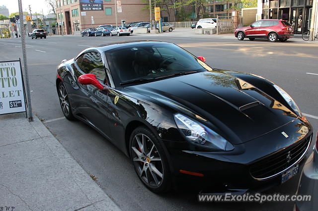 Ferrari California spotted in Toronto, Canada