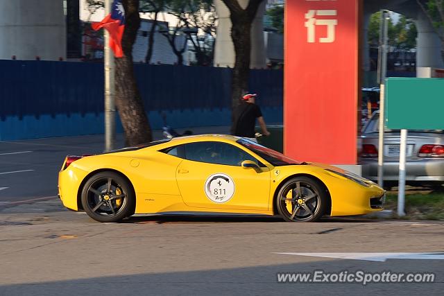 Ferrari 458 Italia spotted in Taichung, Taiwan