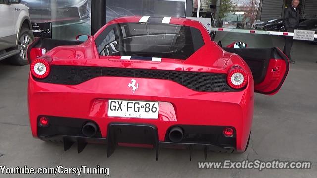 Ferrari 458 Italia spotted in Santiago, Chile