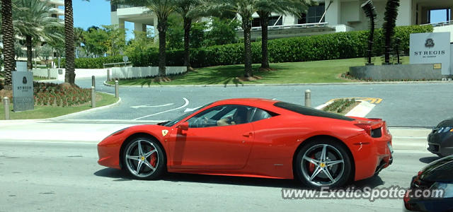 Ferrari 458 Italia spotted in Bal Harbour, Florida