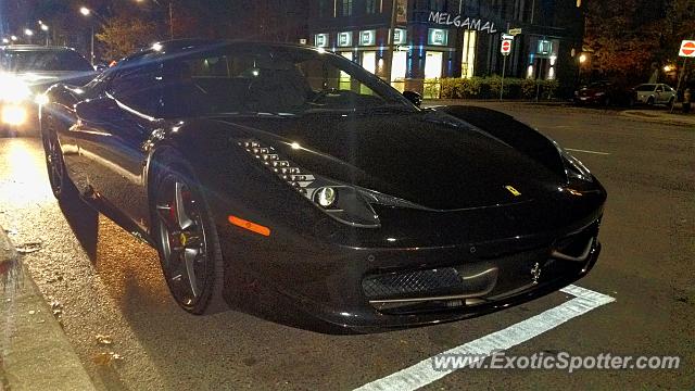 Ferrari 458 Italia spotted in Toronto, Canada