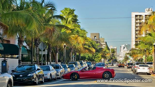 Ferrari 458 Italia spotted in Miami, Florida