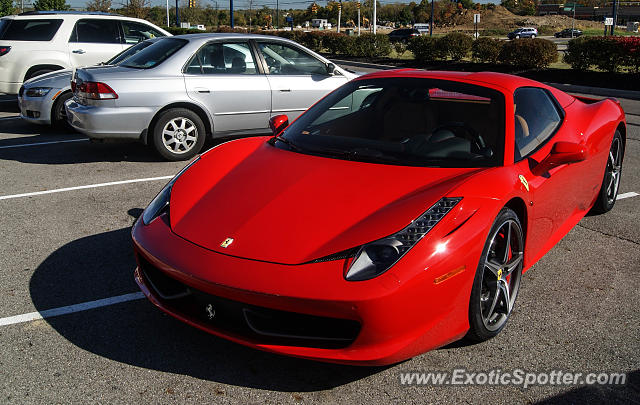 Ferrari 458 Italia spotted in Columbus, Ohio