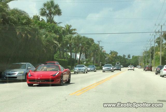 Ferrari 458 Italia spotted in Palm Beach, Florida