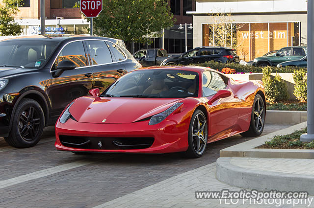 Ferrari 458 Italia spotted in Cherry Creek, Colorado