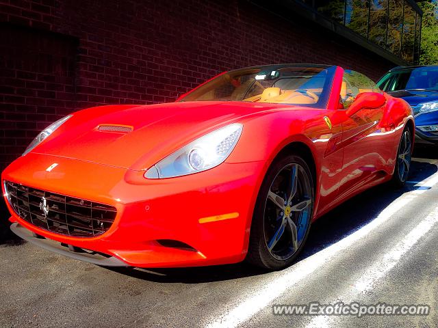 Ferrari California spotted in Cabin John, Maryland