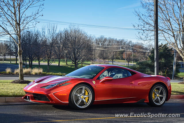 Ferrari 458 Italia spotted in Overland Park, Kansas