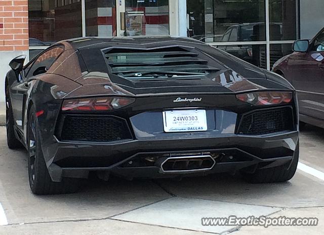 Lamborghini Aventador spotted in Houston, Texas