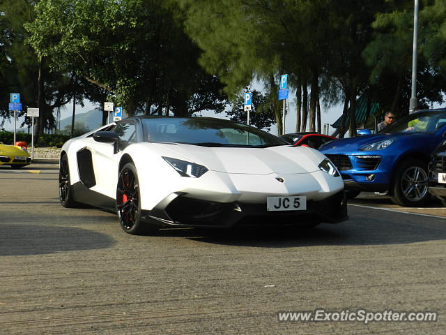 Lamborghini Aventador spotted in Hong Kong, China