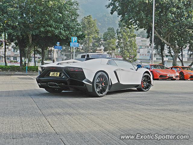 Lamborghini Aventador spotted in Hong Kong, China