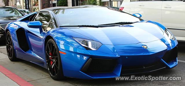 Lamborghini Aventador spotted in Beverly Hills, California