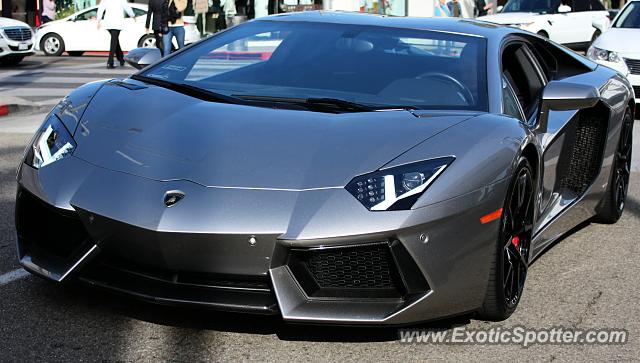 Lamborghini Aventador spotted in Beverly Hills, California