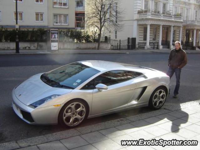 Lamborghini Gallardo spotted in London, United Kingdom