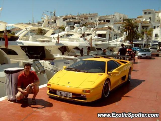 Lamborghini Diablo spotted in Puerto Banus, Spain