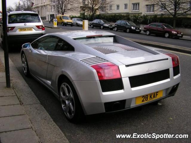 Lamborghini Gallardo spotted in London, United Kingdom