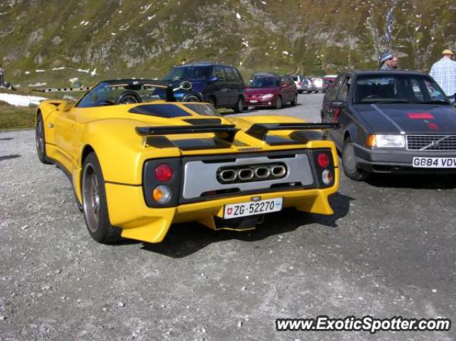 Pagani Zonda spotted in Oblerpass, Switzerland