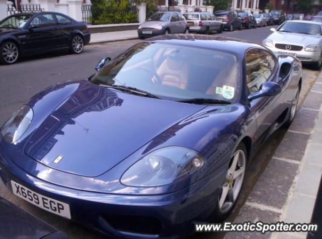 Ferrari 360 Modena spotted in London, United Kingdom