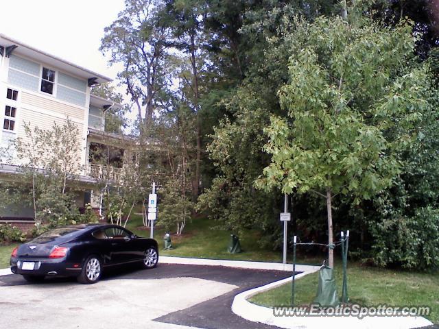 Bentley Continental spotted in Chautauqua, New York