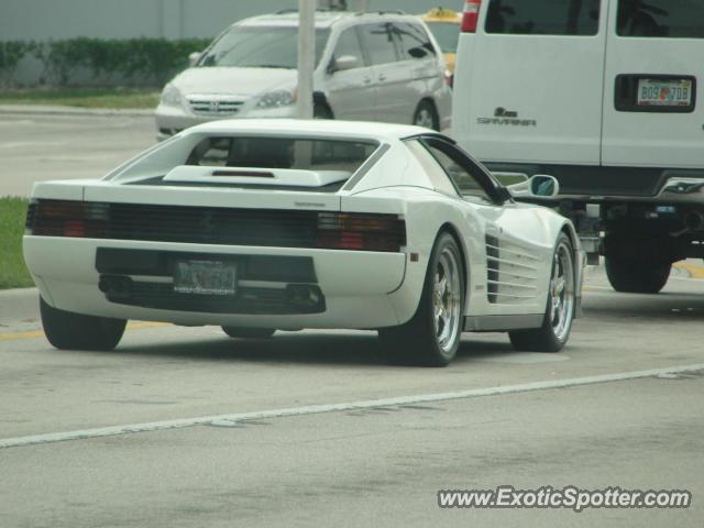 Ferrari Testarossa spotted in Palm beach, Florida