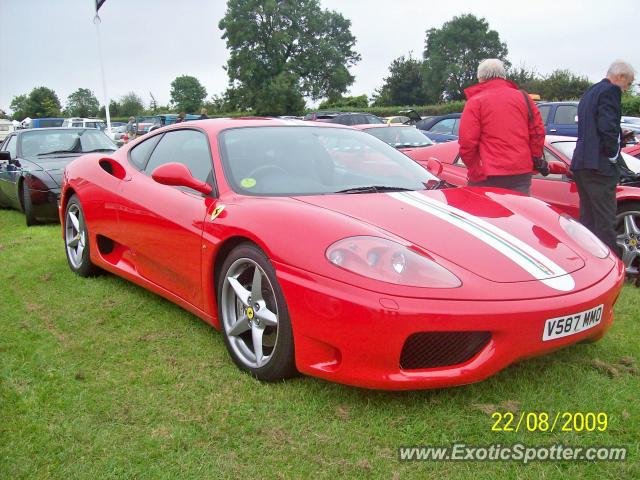 Ferrari 360 Modena spotted in Castle combe, United Kingdom