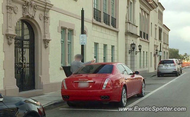 Maserati Quattroporte spotted in Palm Beach, Florida