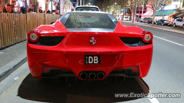 Ferrari 458 Italia spotted in Melbourne, Australia