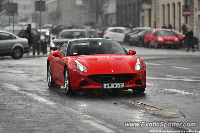 Ferrari California spotted in Warsaw, Poland