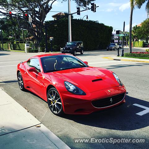 Ferrari California spotted in Palm Beach, Florida