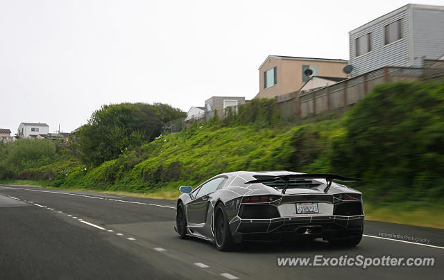 Lamborghini Aventador spotted in Daly City, California