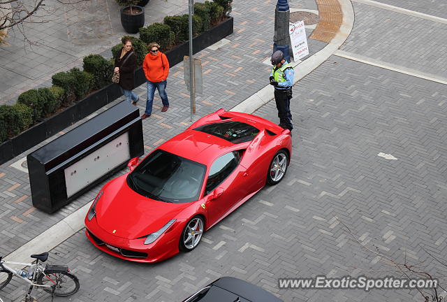 Ferrari 458 Italia spotted in Toronto, Canada