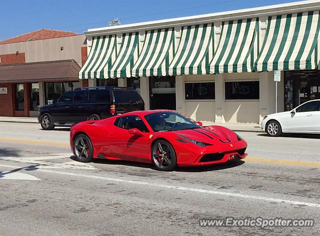 Ferrari 458 Italia spotted in Palm Beach, Florida