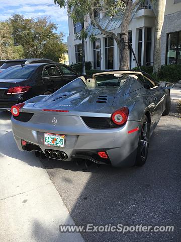 Ferrari 458 Italia spotted in Naples, Florida