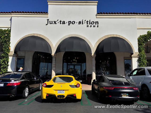 Ferrari 458 Italia spotted in Newport Beach, California